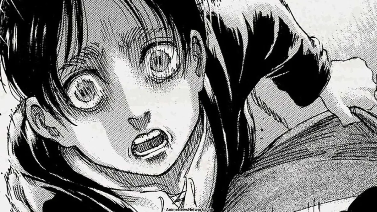 Eren in Attack on Titan manga.