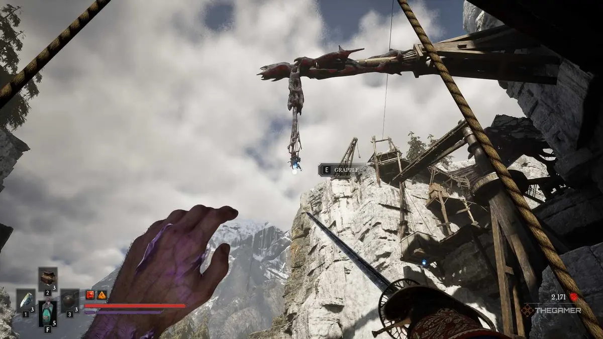 Grappling Hook access point in Valor Mortis.