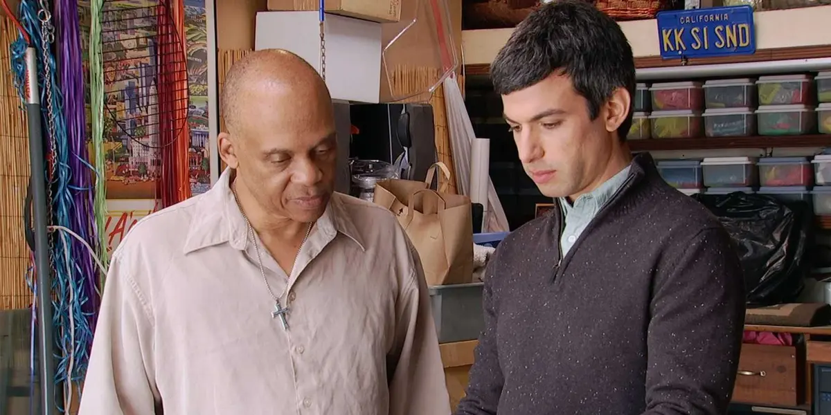 Nathan Fielder talking an looking down on Nathan For You