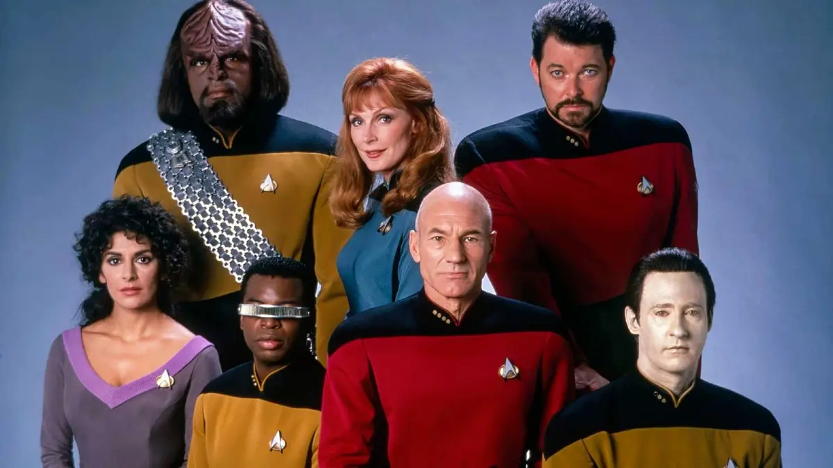 The cast of Star Trek The Next Generation