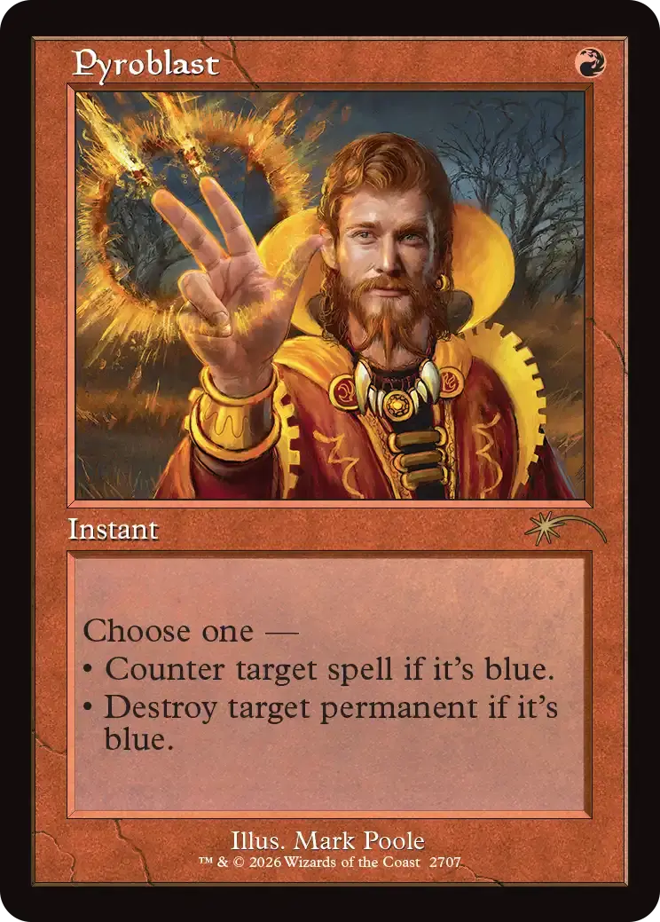 Pyroblast MTG card.