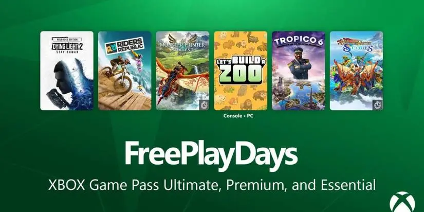 xbox free play days list