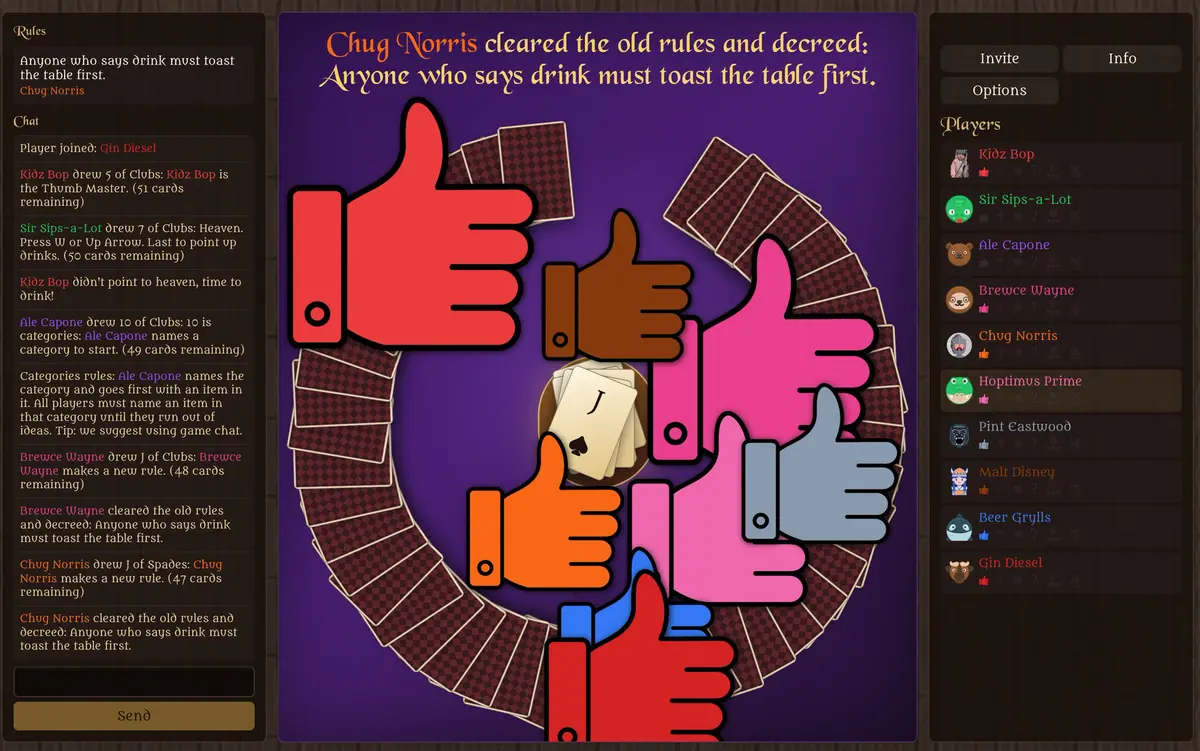 Скриншот King's Cup: The online multiplayer drinking game