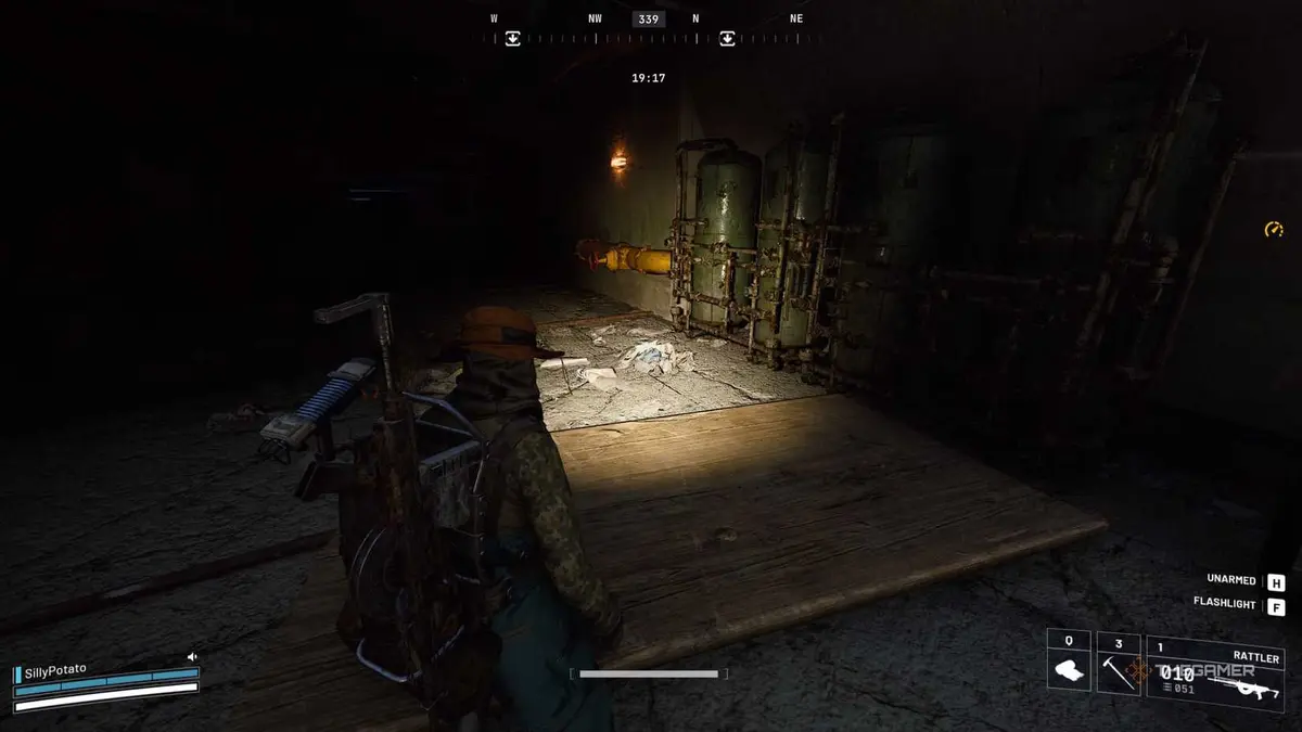 Arc Raiders valve in the tunnel under Spaceport.