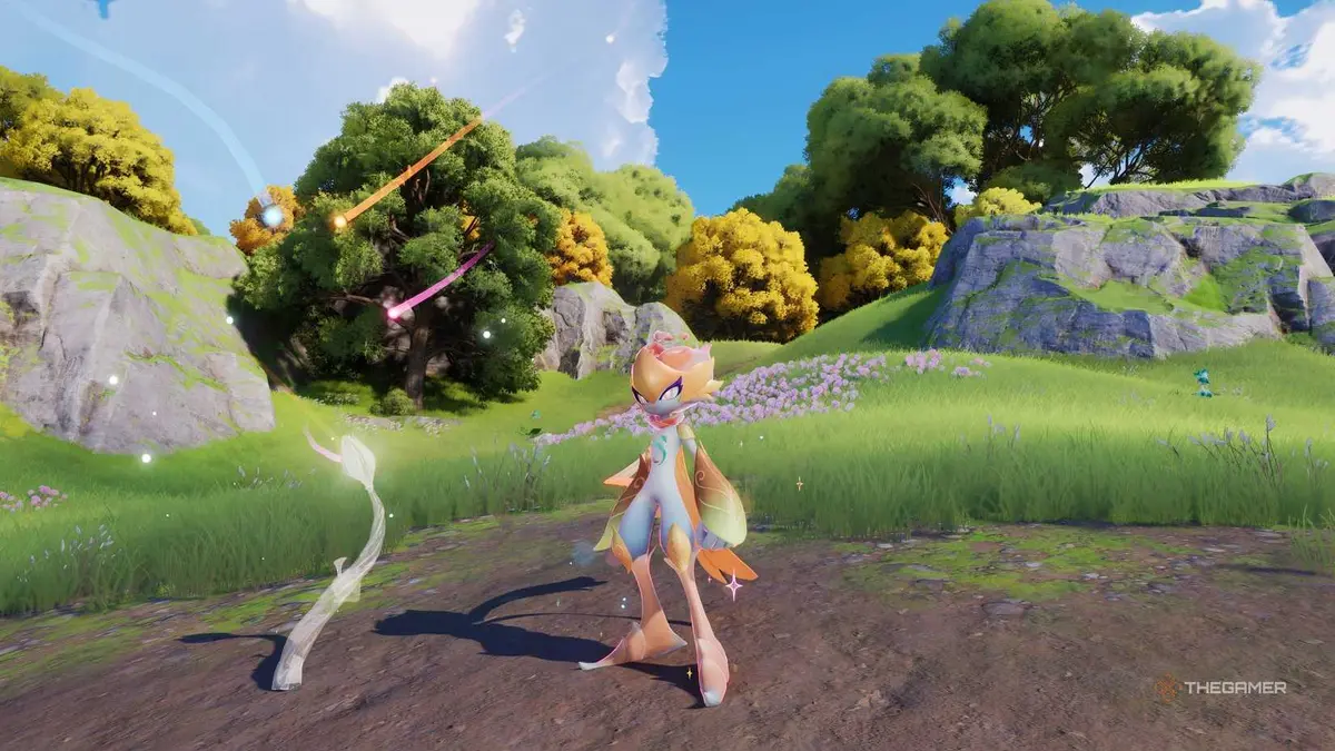 A Prismana Thornblade is standing next to a Bloom in Aniimo.