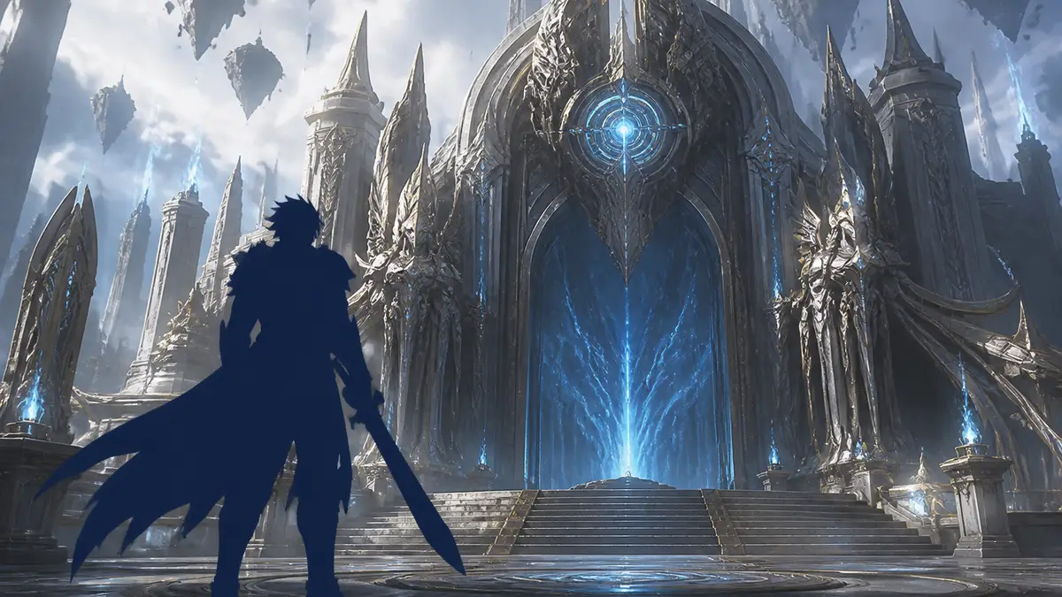Персонаж MMORPG Aion 2 перед входом в рейдовое подземелье