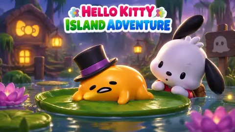 Tophat Gudetama в Hello Kitty Island Adventure: где найти