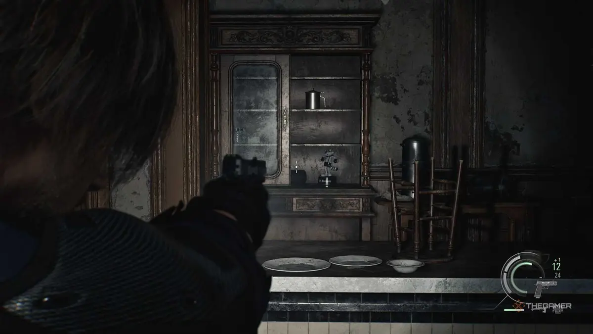 A player finding all Mr Raccoon statues in Resident Evil Requiem.