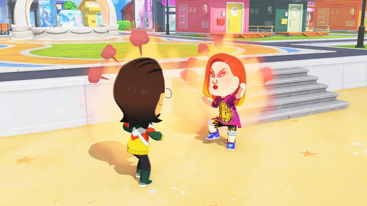 Tomodachi Life: Living the Dream showing two Miis mad at one another