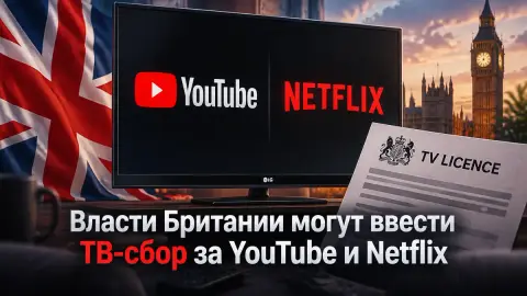 Власти Британии могут ввести ТВ-сбор за YouTube и Netflix