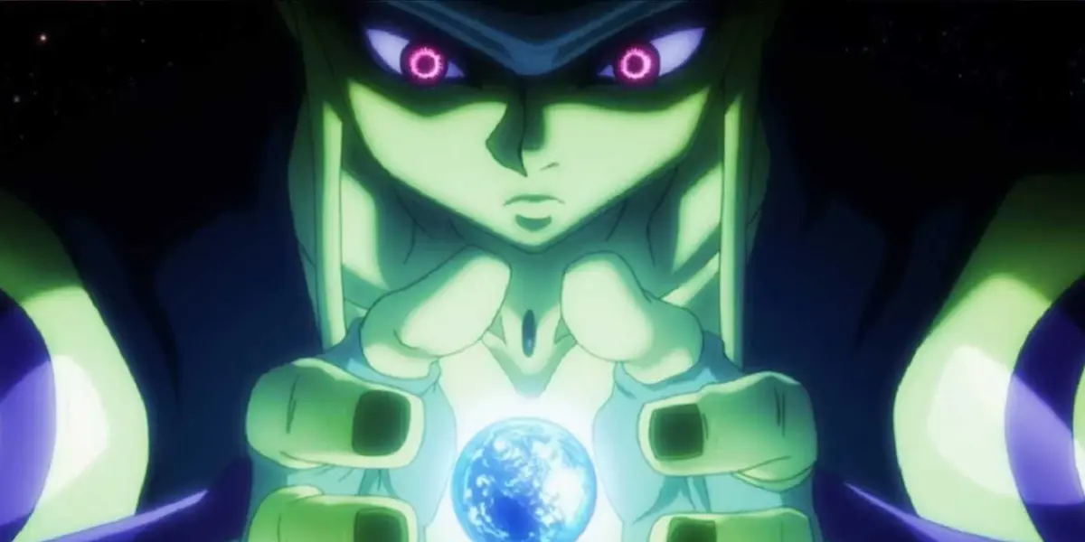 Meruem threatening to engulf the world in Hunter x Hunter