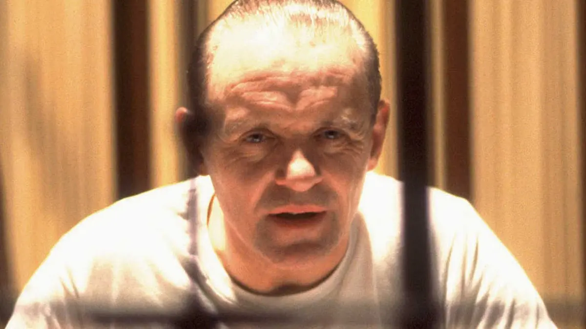Anthony Hopkins as Hannibal Lecter in The Silence of the Lambs