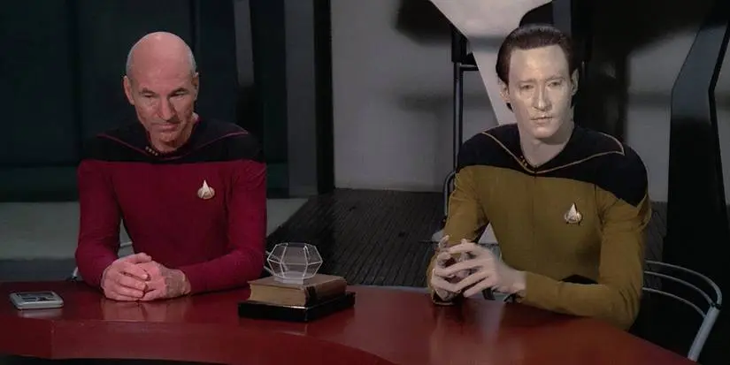 Star Trek TNG The Measure of a Man Data and Picard