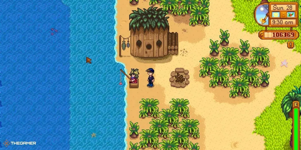 Stardew Valley - Ginger Island's pirate wife quest.
