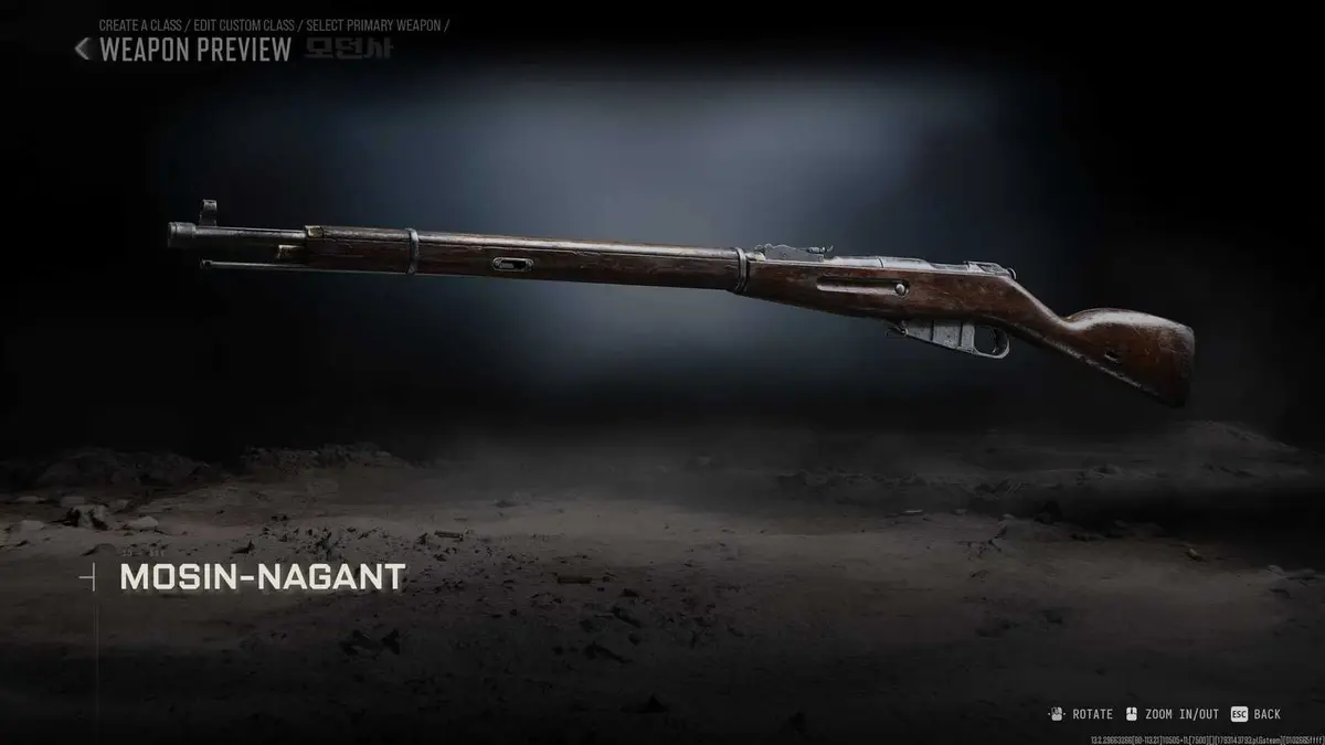 The Mosin-Nagant in Modern Warfare 4.