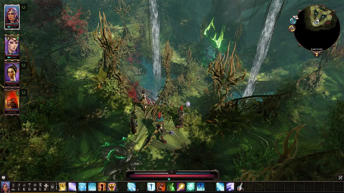 Exploring a forest in Divinity Original Sin 2