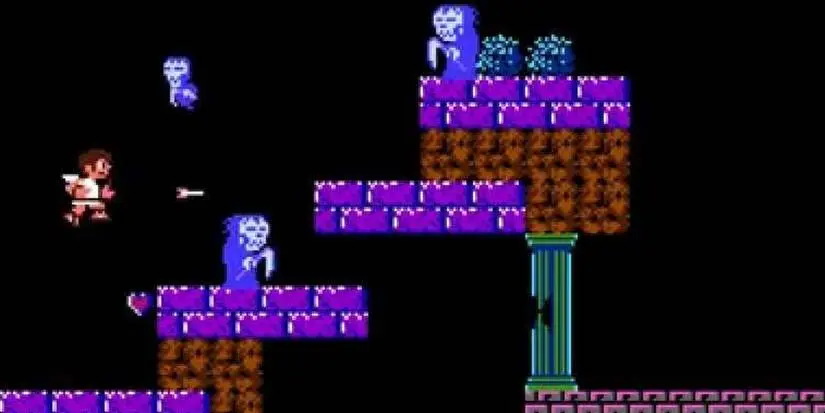 Kid Icarus travels through Death in NES game