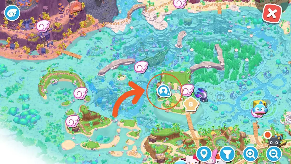 drafting table location hello kitty island adventure