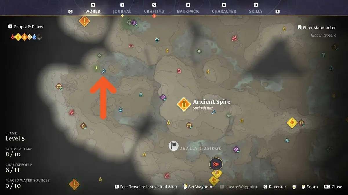 Enshrouded Egerton Salt Mine location