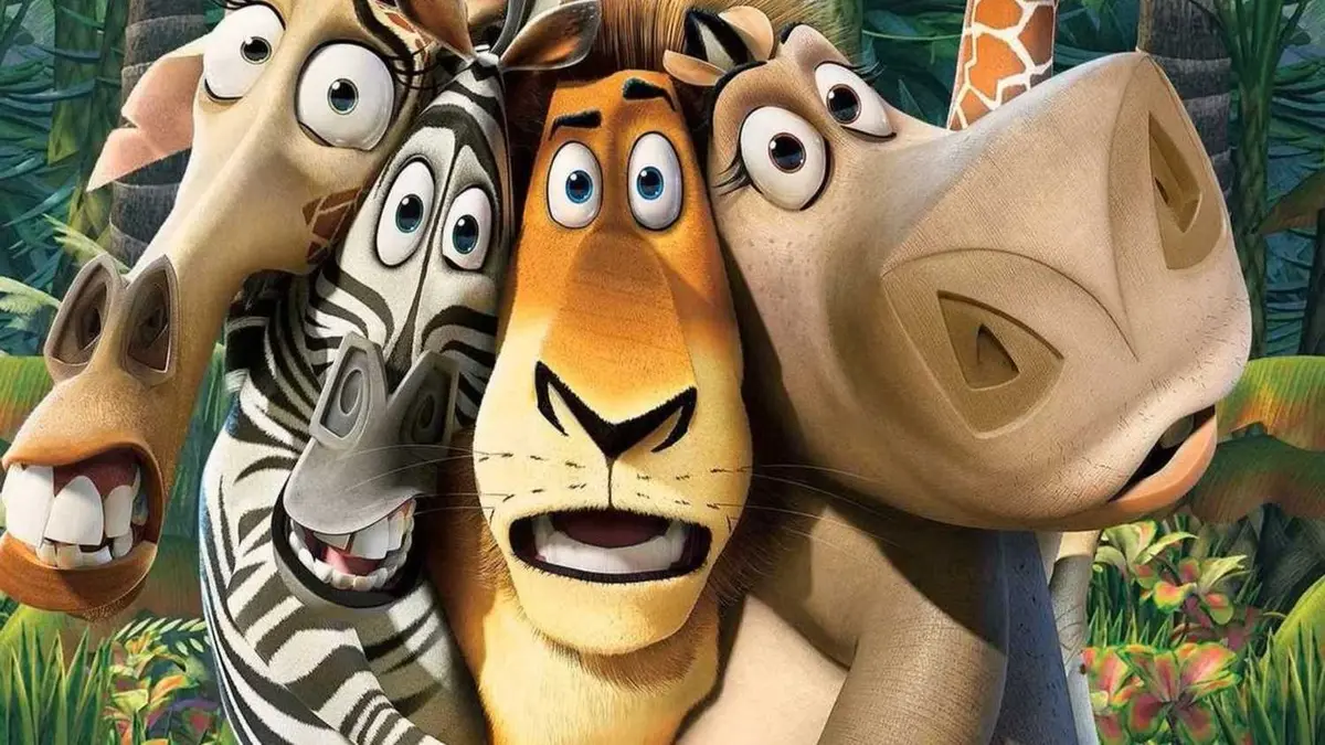 The animals in Madagascar looking shocked