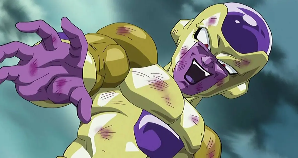 Golden Frieza laughs menacingly in Dragon Ball Z: Resurrection F.