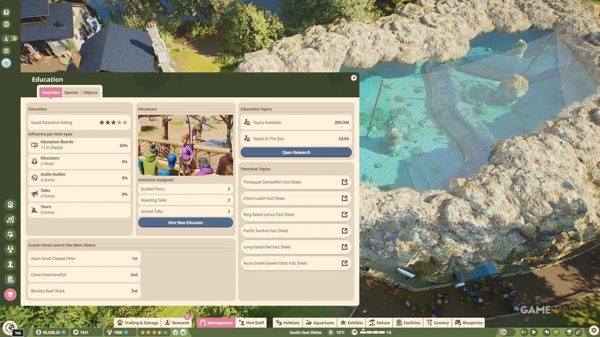 Planet Zoo 2 - Education Overview