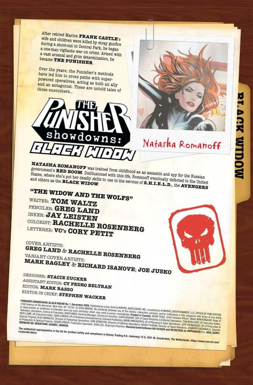 Punisher Showdowns Black Widow Preview Page 1