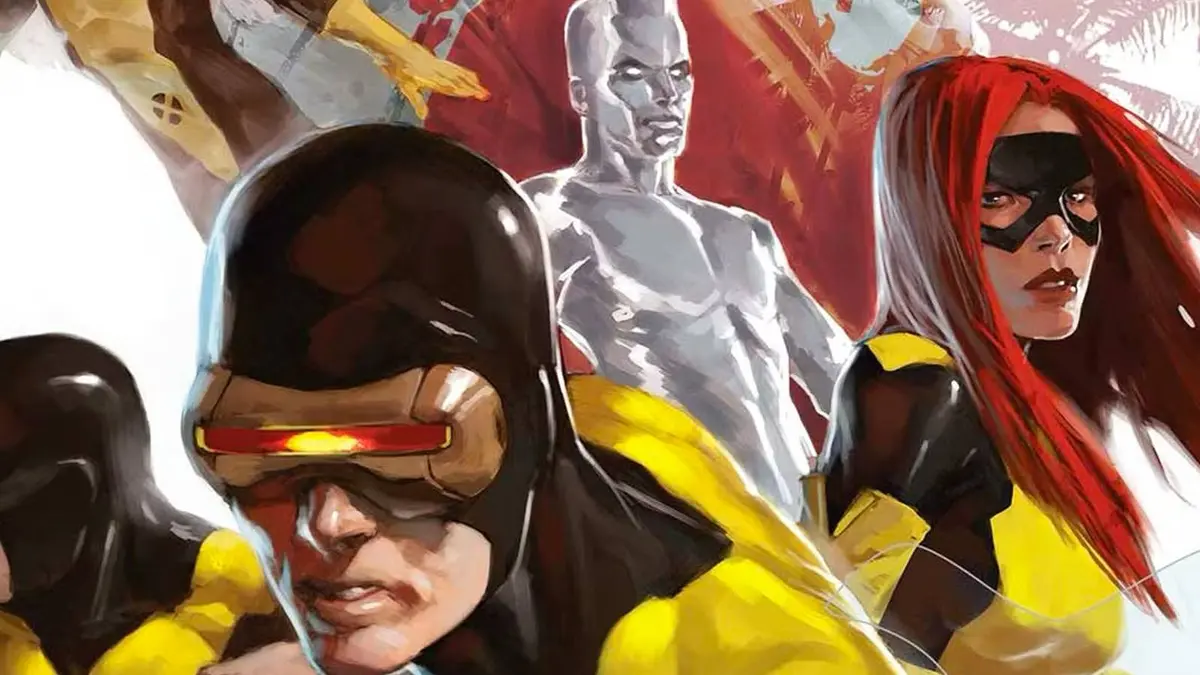 Iceman with Beast, Angel, Cyclops, and Jean Grey as Marvel Comics X-Men