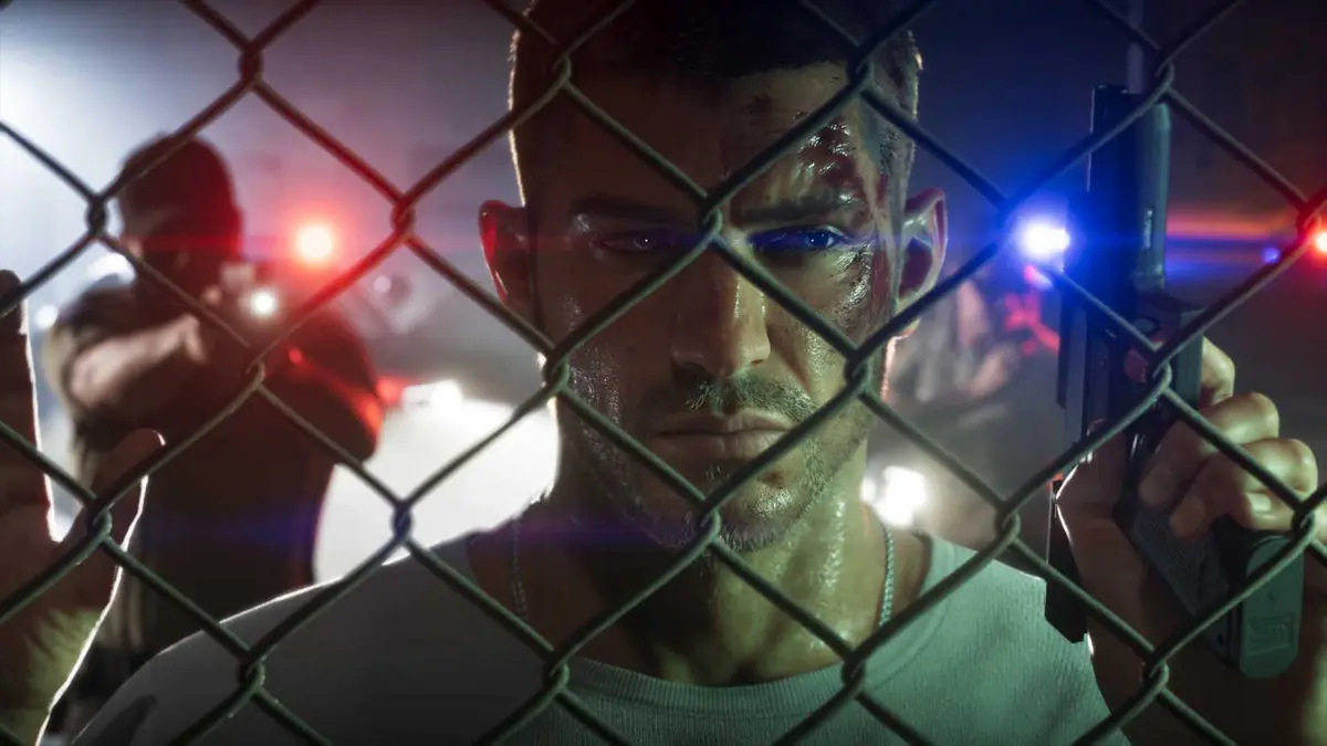 jason behind a chainlink fence in gta 6.