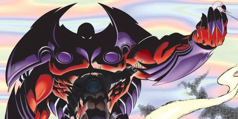 X-Men villain Onslaught standing with outstretched arm