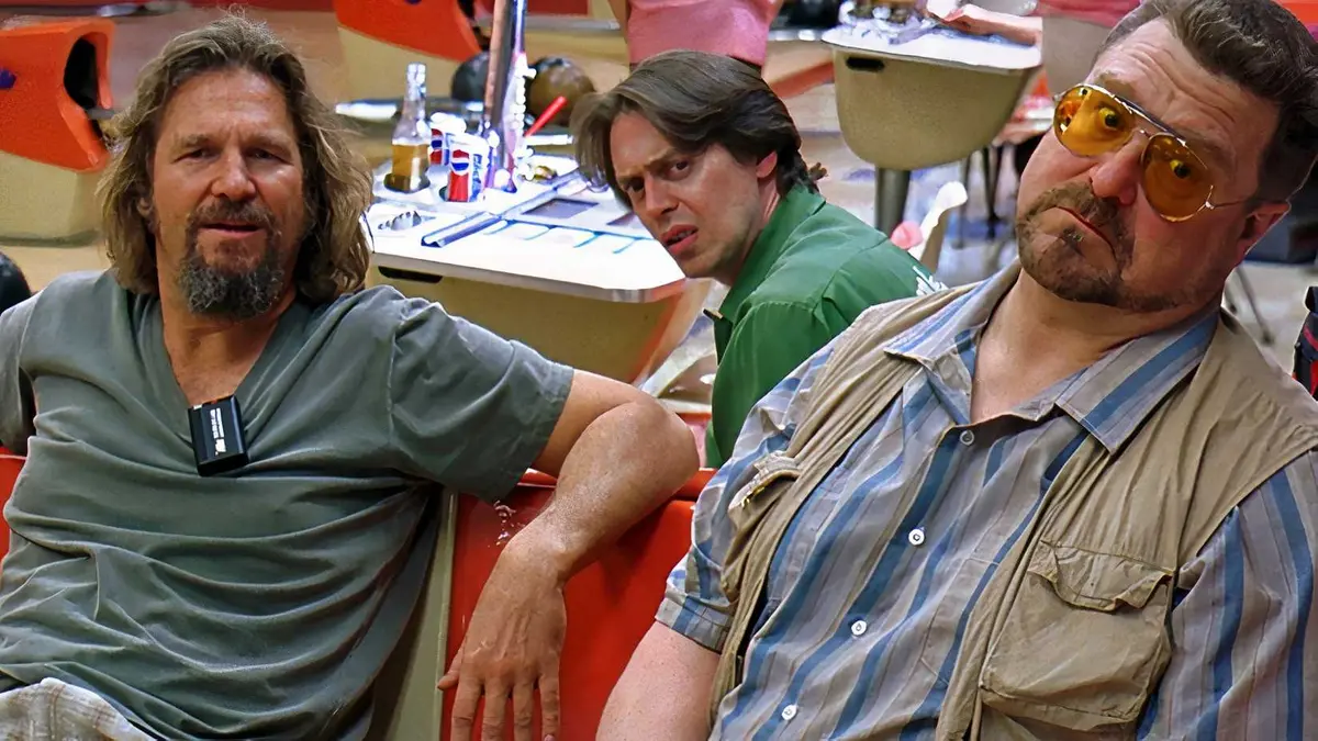 The Dude, Walter and Theodore bowling in The Big Lebowski