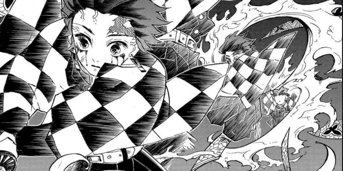 Tanjiro’s Hinokami Kagura Action Sequence in Demon Slayer manga