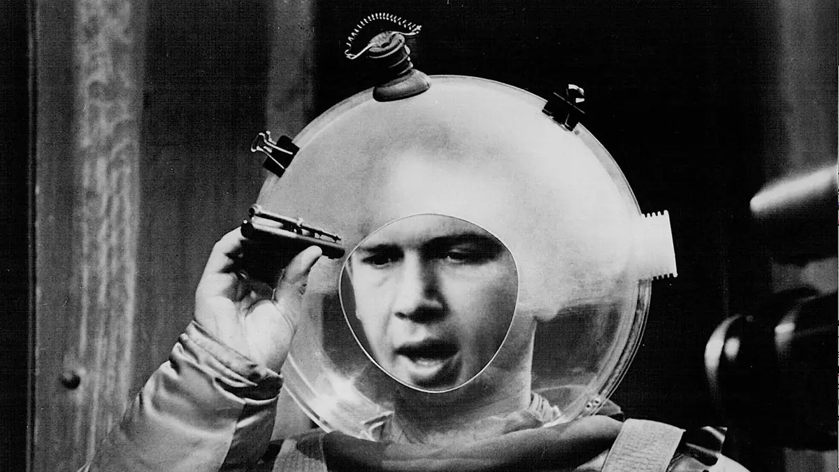 A man wearing a space suit in Tales of Tomorrow