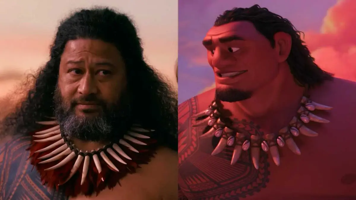 Chief Tui in Moana live-action and animation