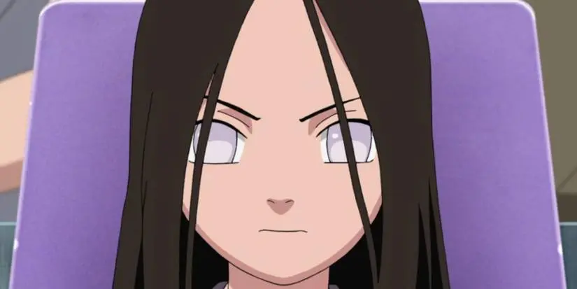 Hanabi Hyuga making her debut during the Chunin Exams in Naruto