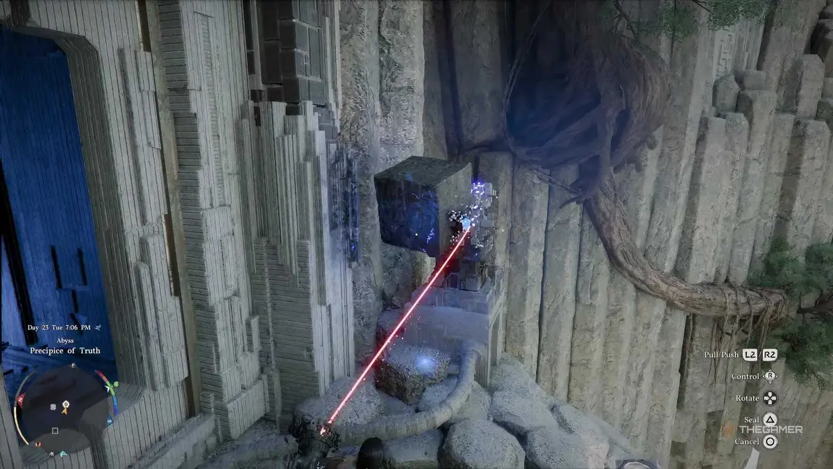Activating last puzzle during Precipice of Truth in Crimson Desert.