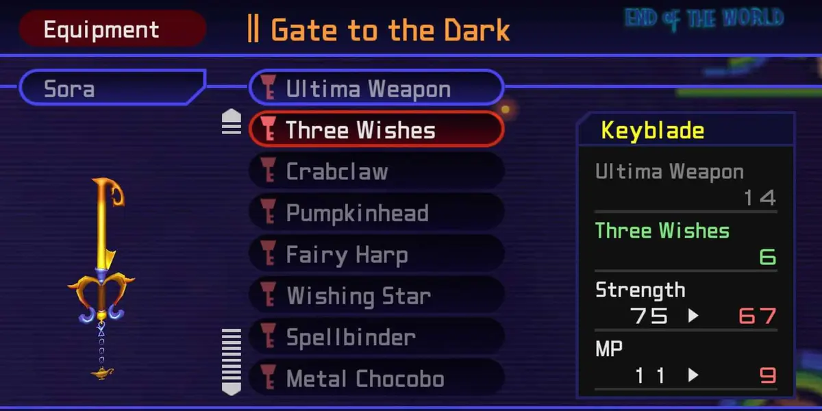Three Wishes in Kingdom Hearts