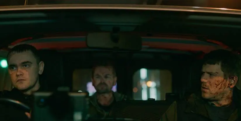 Slow horses sons of albion in a car