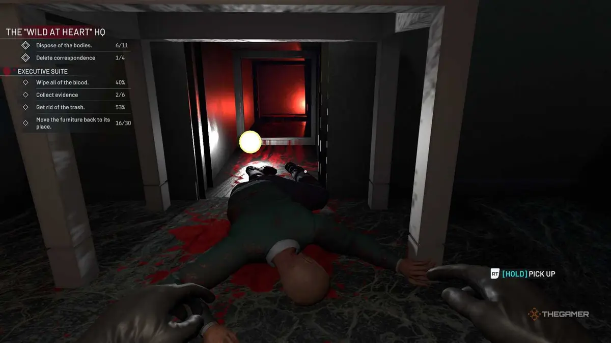 Crime Scene Cleaner body in a vent.