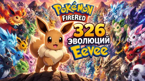 Фанаты добавили в Pokémon FireRed 326 эволюций Eevee