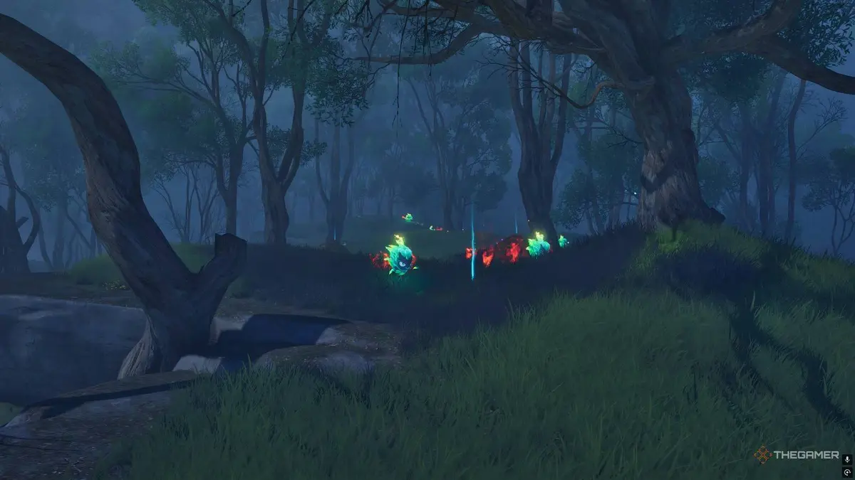 An image of a dark forest in Aniimo.