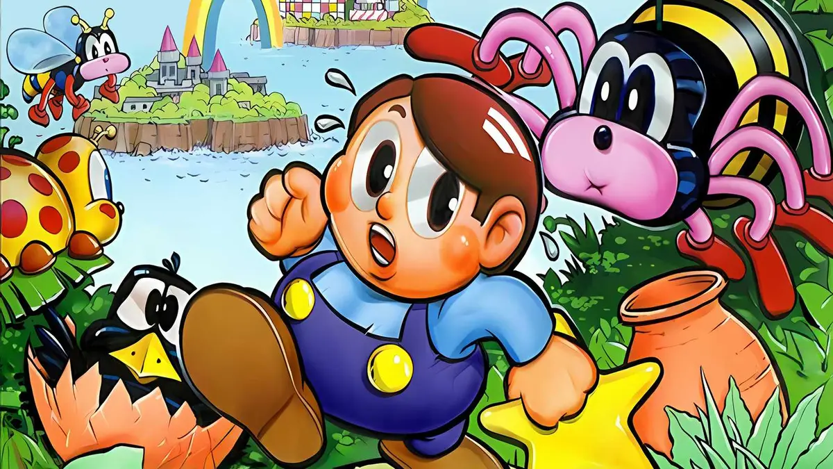 Rainbow Islands Taito Arcade Key Art