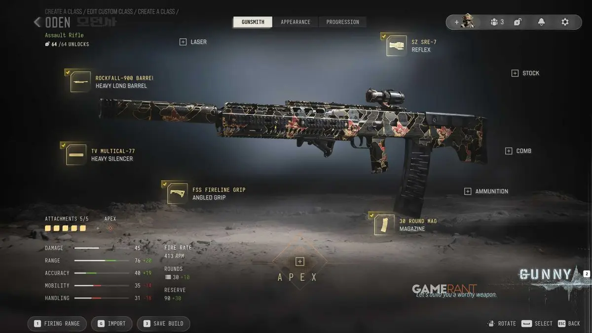 Best Meta Oden DMZ Loadout