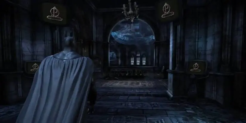 Batman walks through the Cyrus Pinkney Institute For Natural History