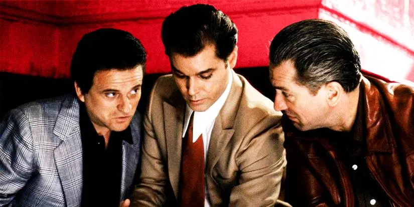 Henry Hill shows Tommy and Jimmy something interesting in Goodfellas.