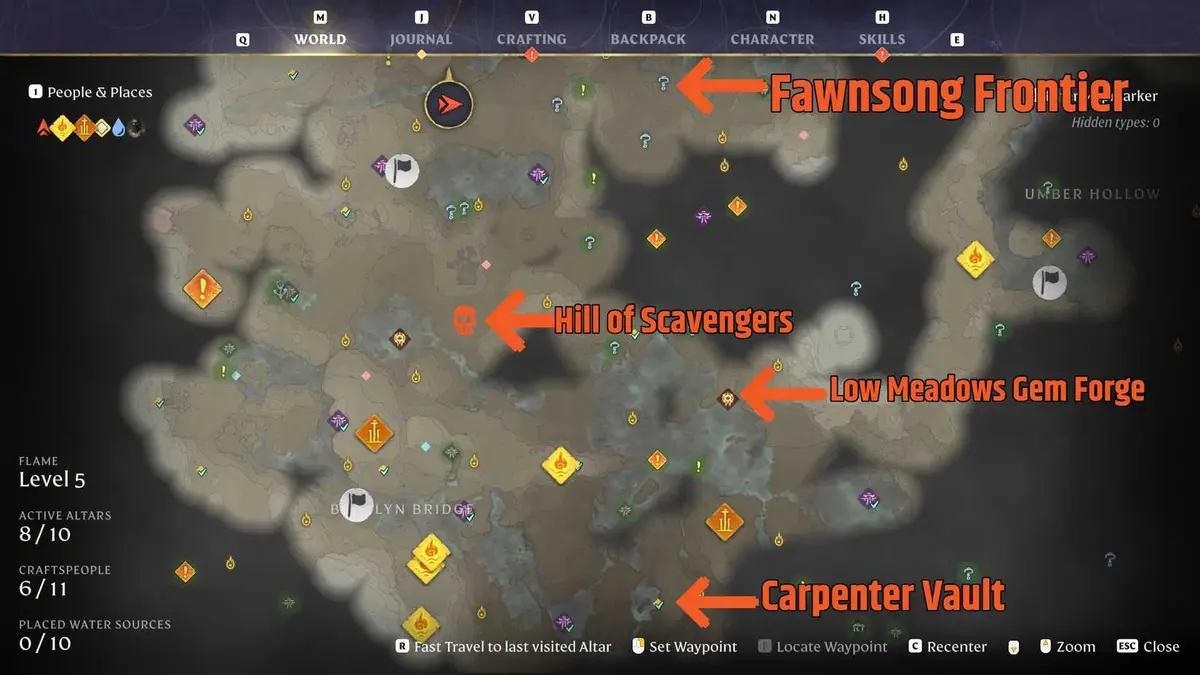 Enshrouded Early Gem Farming Locations