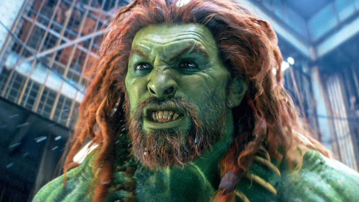 Jason Momoa as Blanka grimacing in Street Fighter 2026