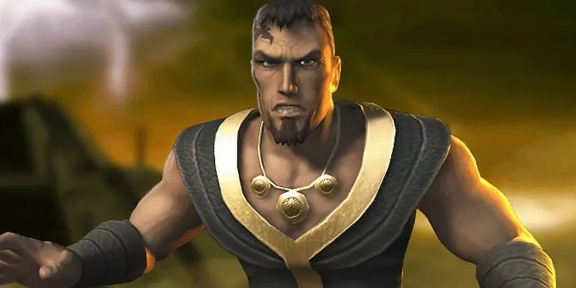 Taven appearing to be angry in Mortal Kombat Armageddon