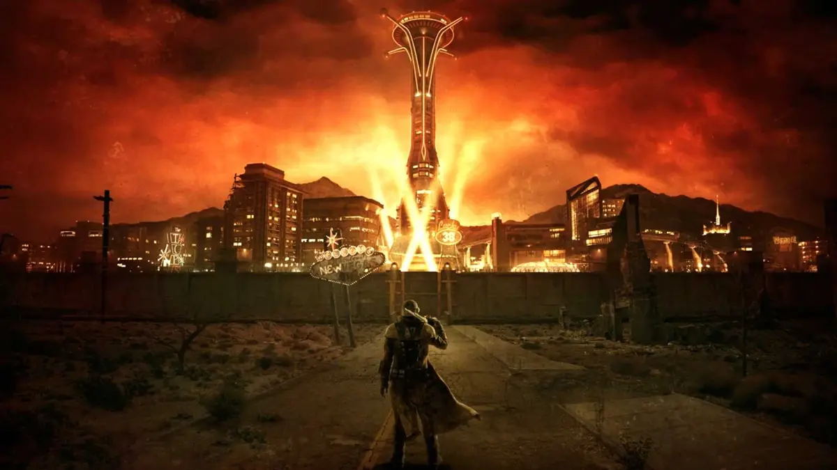 Courier at the New Vegas border