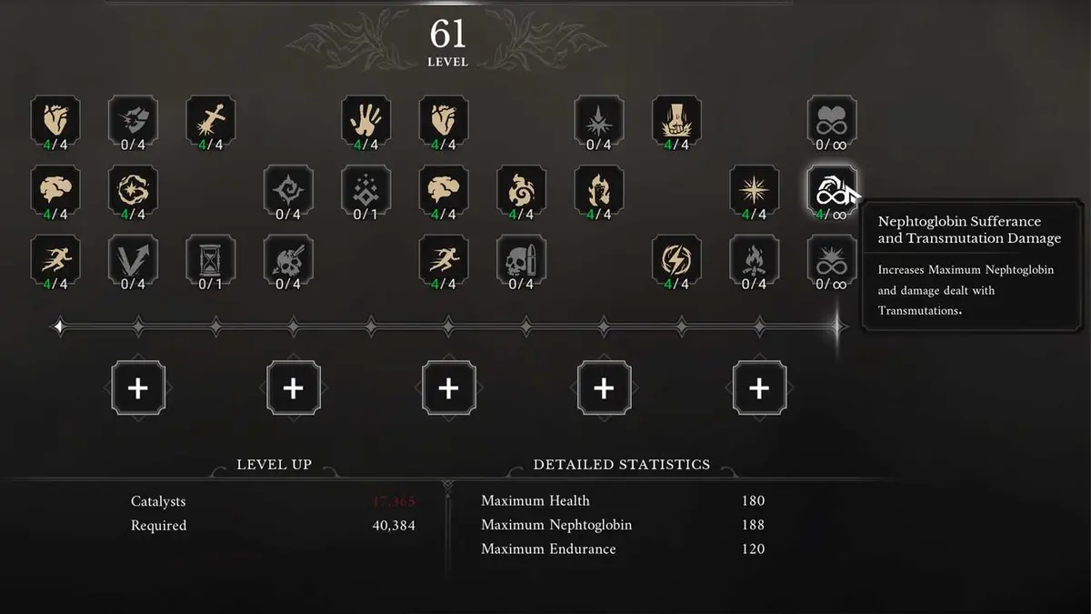 Fire stat build in Valor Mortis
